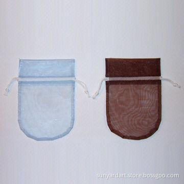 U-shaped Organza Gift Bag with Nylon Cord Drawstring